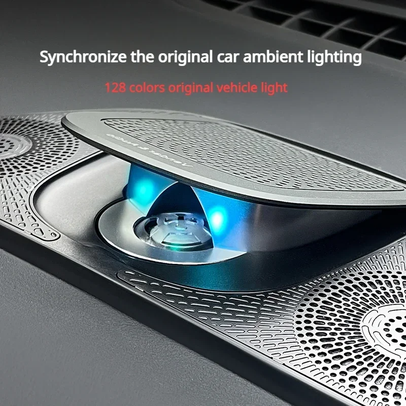 Intelligent Lifting Lowering Speaker with 128 Colors Led Light Car Dashboard Electric Audio For BYD Seal EV 2022 2023