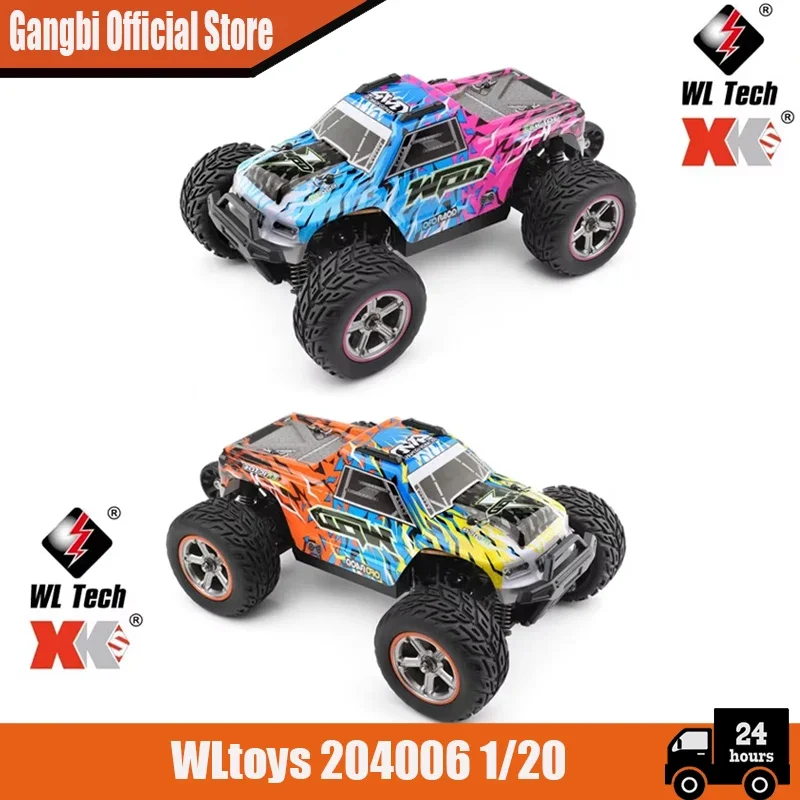 

News WLtoys 204006 1/20 With Led Lights 2.4G 4WD 50Km/H Metal Chassis Electric High Speed Off-Road Drift RC Cars