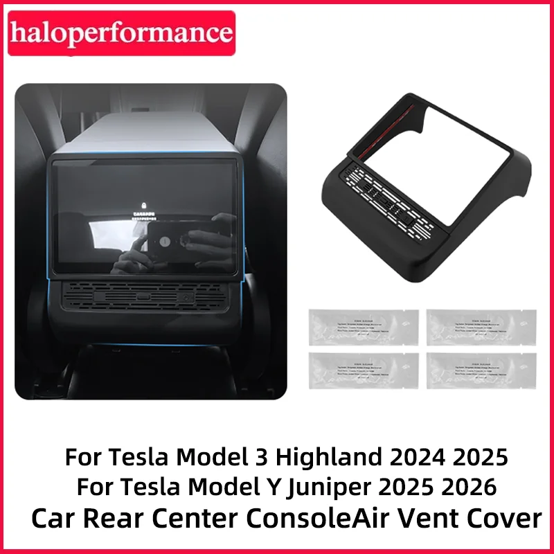 

Крышка заднего воздуховыпускного отверстия автомобиля для Tesla Model 3 Highland Model Y Juniper, аксессуары ABS, защитная крышка вентиляционного отверстия центральной консоли