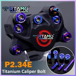 RTAMO Titanium Brake Caliper Bolts Set for Brembo P2 34E (Basic 2 Pot) Various Options