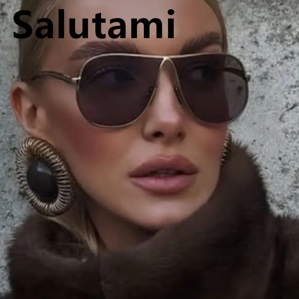 Vintage Übergroße Farbverlauf-Sonnenbrille aus Legierung für Damen Neue Modische Rosa Elegante Sonnenbrillen Retro Sexy Shades Outdoor UV400 – Detail 3