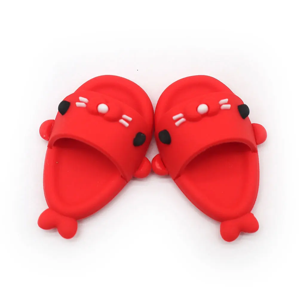 Für Labubu Schuhe Labubu Sandale Schuhe Geeignet V1 V2 Puppen Hai Form Slipper BJD Puppen Zubehör DIY Puppe Spielzeug