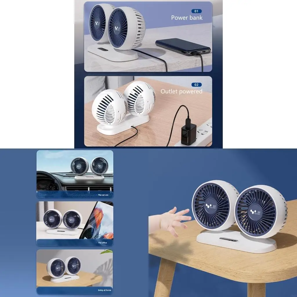 

19 -кварторе автомобиля внутренние принадлежности 360 градусов круглый автомобиль охлаждение лето 12 В/24 В 2 цвета