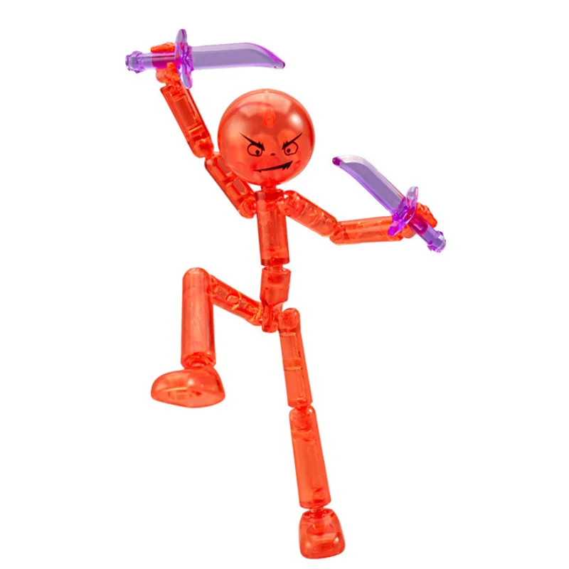 

Movable 3D Printing Mannequin Multi-jointed Multi Joint Stickman Toy Novelty Action Figure Stickman Assembled Robot Figurine