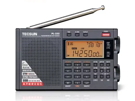 Tecsun/Desheng PL-330 FM medium and short wave single sideband digital full band DSP radio charging