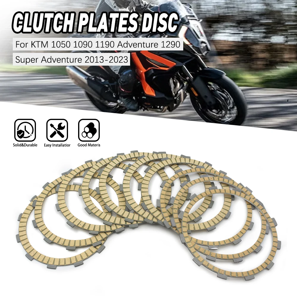 

Motorcycle For KTM 1050 1090 1190 Adventure Clutch Friction Plates Lining Disc 1290 Super Adventure 2013-2023