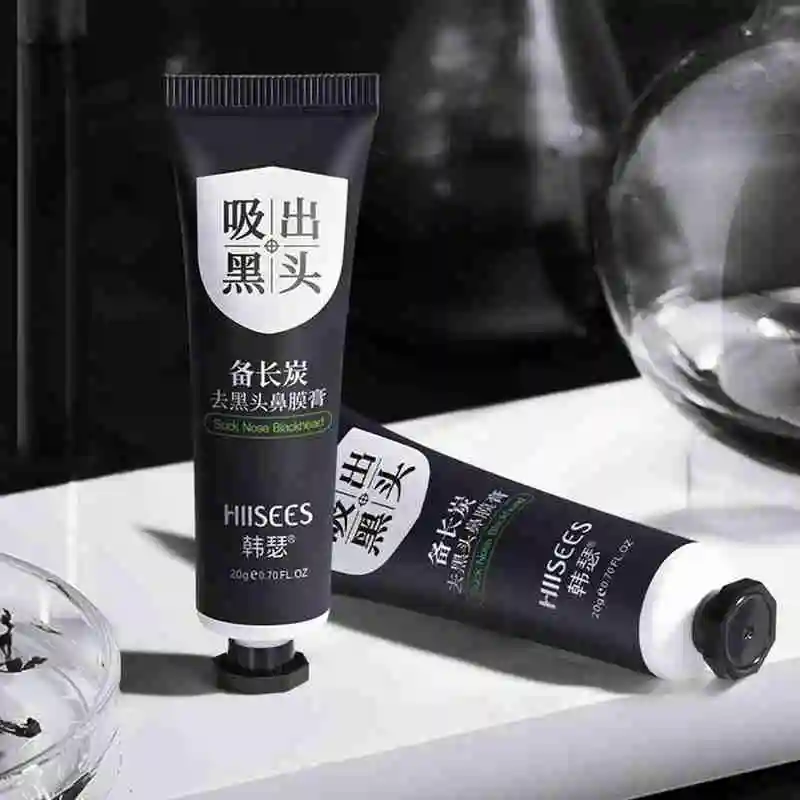 Blackhead Remover Mask Facial Shrink Pores Acne Black Head Removal Cream Nose Cleansing Black Peel Off Masks Gel Skin Care 20g