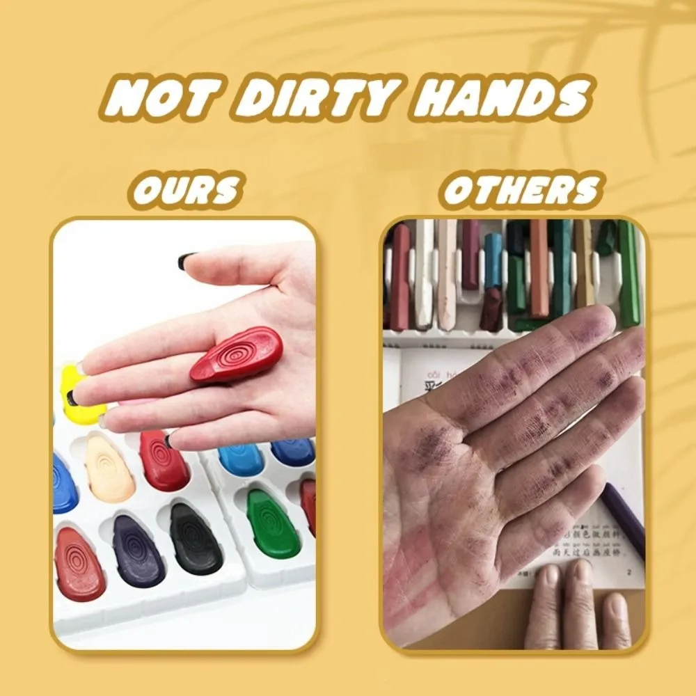 New 12/24/36 Colors Toddler Crayons Non-Toxic Washable Baby Crayons Durable Multifunction Drawing Pen