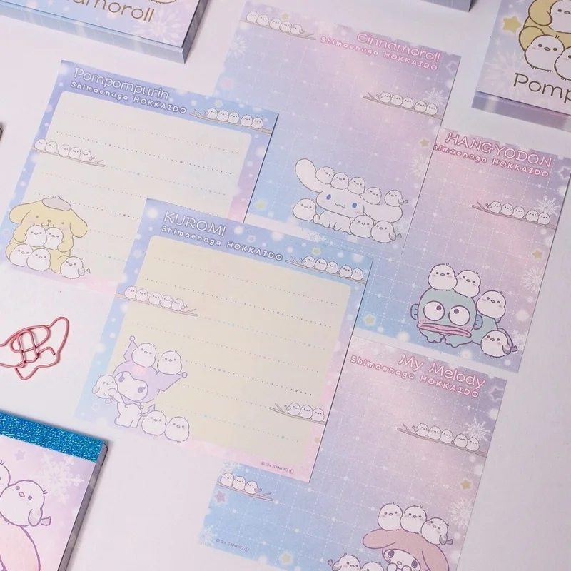 6 Buah/Banyak Sanrio Kuromi Cinnamoroll Hangyodon Memo Pad Kreatif N Kali Alat Tulis Label Notepad Bookmark Post Perlengkapan Sekolah