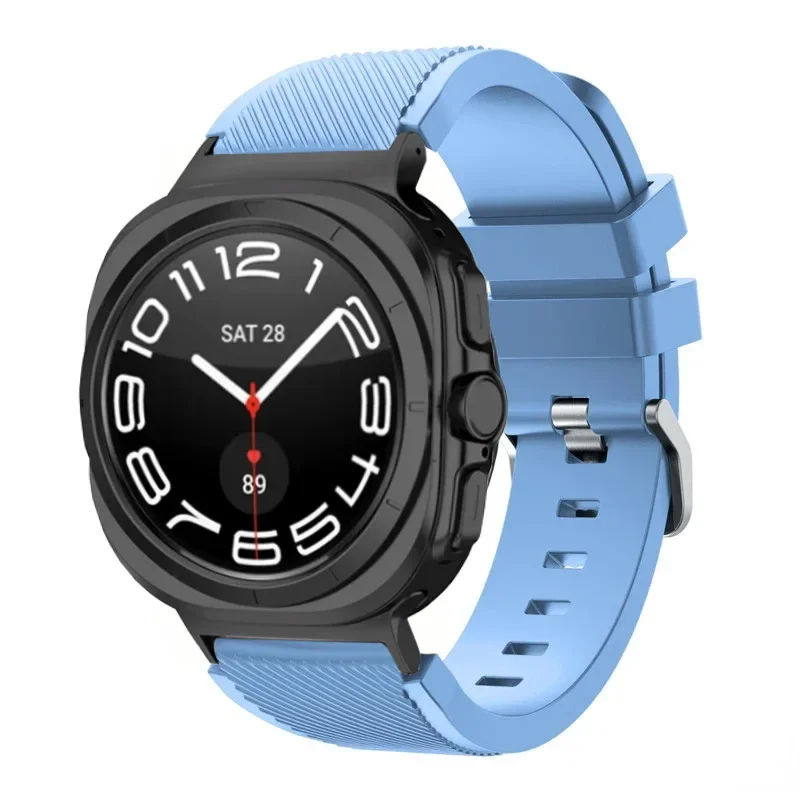 sports soft Silicone Strap For Samsung Galaxy Watch Ultra 2025 47mm breathable band For Samsung Watch 8 40mm 44mm 8 Classic 46mm