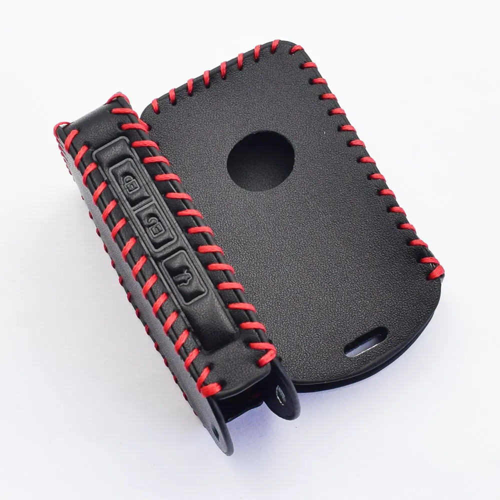 Leder Auto Schlüssel Fall Smart Keyless Fernbedienung Anhänger Protector Abdeckung Keychain Für Mazda 3 CX-9 CX-5 CX-30 2020 2021 MX-5 2022 – Detail 3