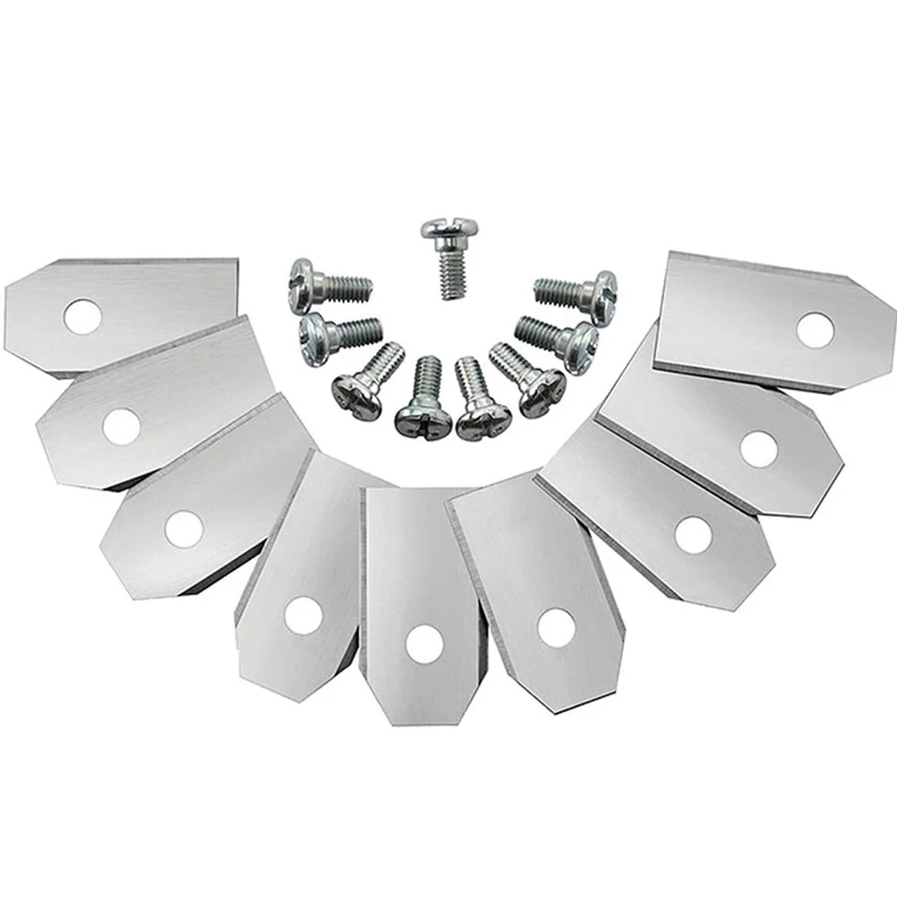 30 قطعة شفرات تشذيب جزازة العشب 35x18x0.75 مللي متر قاطع غاز لاستبدال أجزاء تشذيب الجزازة الآلية