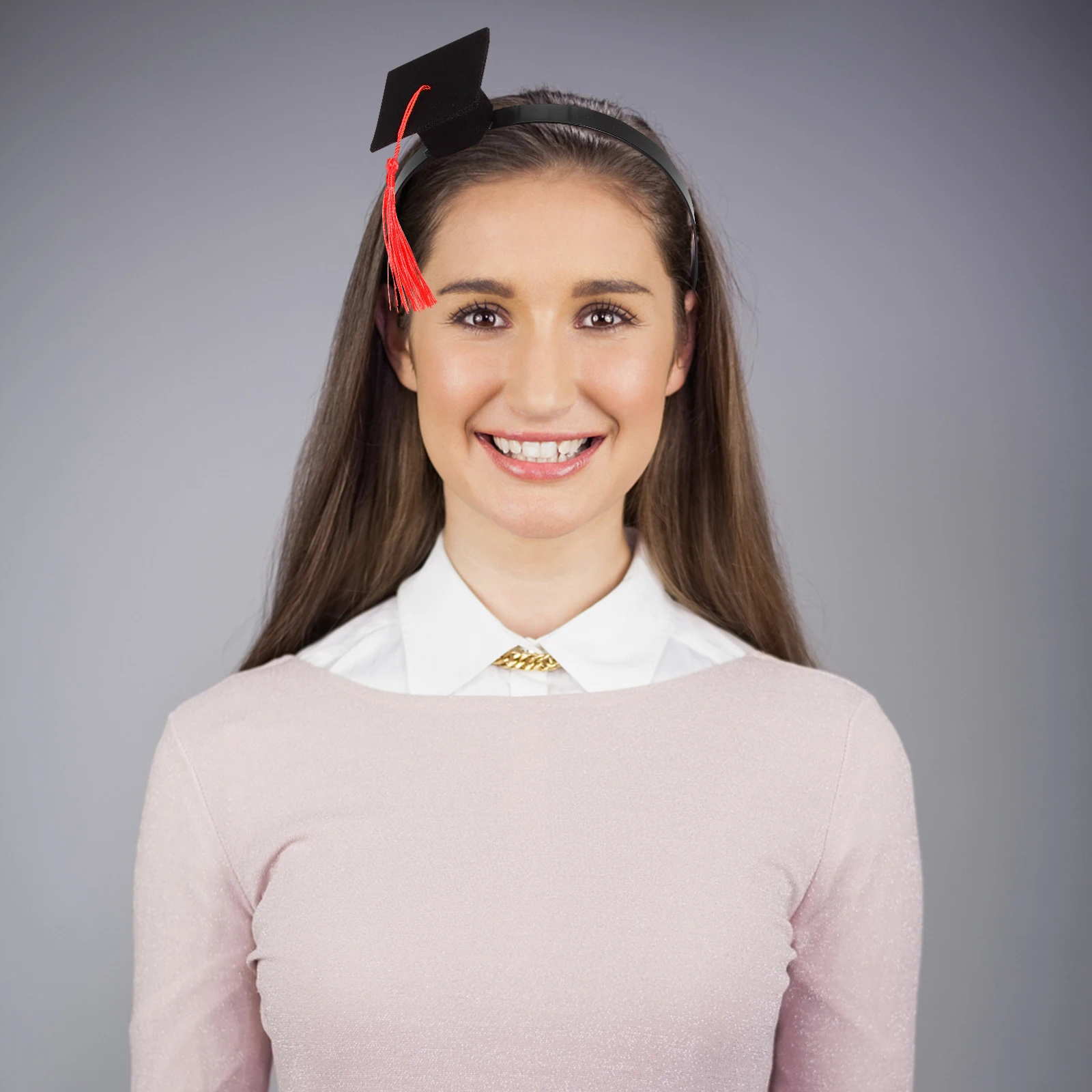 

Mini Graduation Cap Headband Stylish Photo Prop Lightweight Party Favors Versatile Accessories Grad Hair Decorations