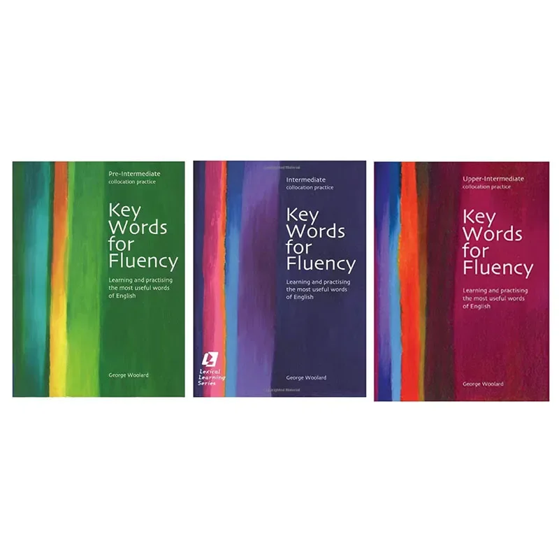 3 Books/set Key Words for Fluency English Reading Grammar Improvement Training Materials Oral Training Level 4 and 6 IELTS