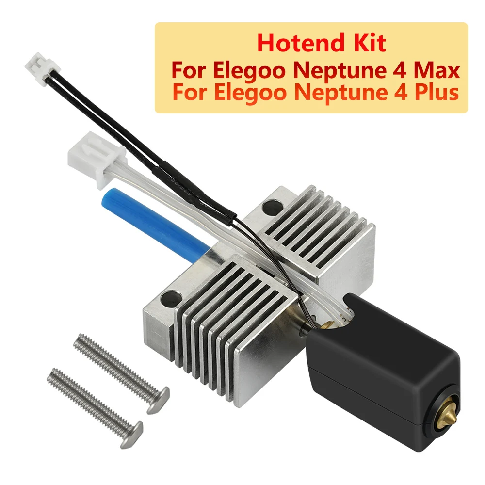 Hotend kit for ELEGOO Neptune 4 PLUS/4 MAX 3D Printer Fully Assemble All-Metal Hotend with Nozzle 3D Printer Accessories