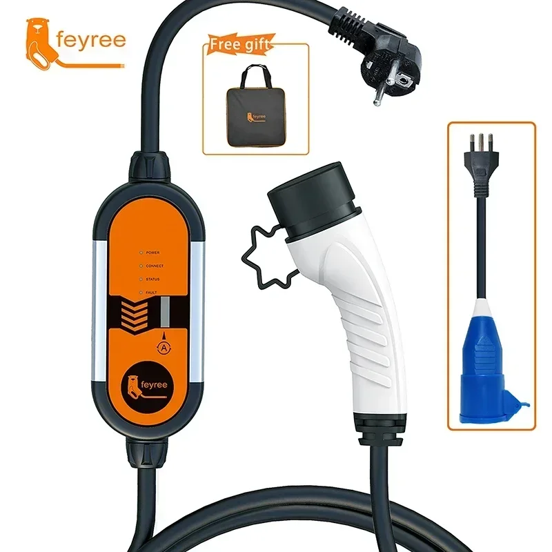 3.5kw EV Charger 1Phase Electric Car Charger Type2 16A IEC62196-2 Charging Cable 5M cable Electric Car Charging Station