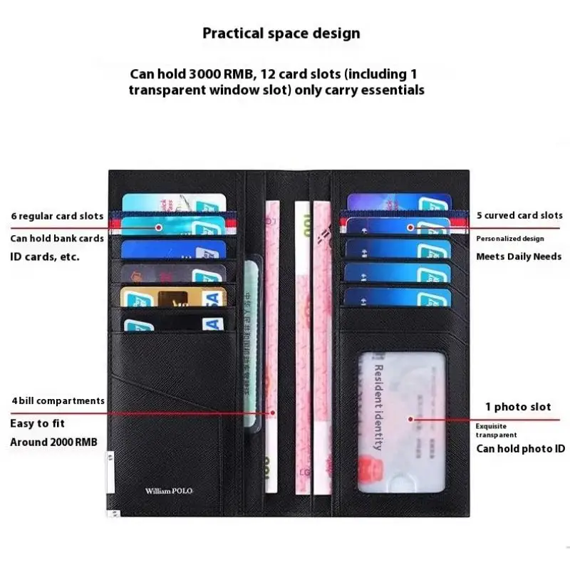 Портативный мужской кошелек с блокировкой RFID, тонкий металлический зажим для денег, держатель для карт, минималистичный передний карманный кошелек для студентов, удостоверений личности