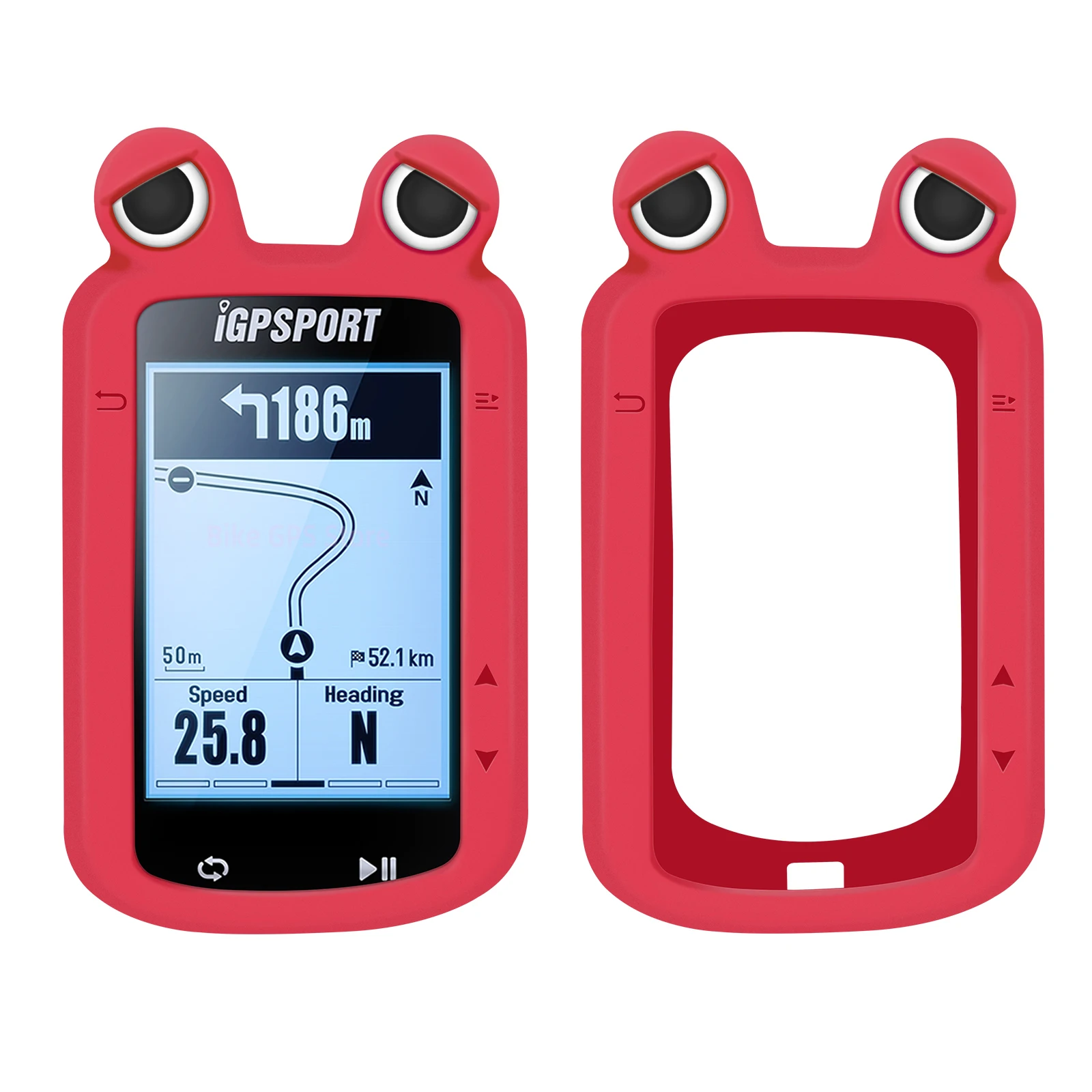 IGPSPORT BSC200 BSC300 Frog\'s Eye Bike Computer Silicone Case Miękki i bezpieczny futerał Kolarstwo GPS Skórka ochronna Osłona skorupy