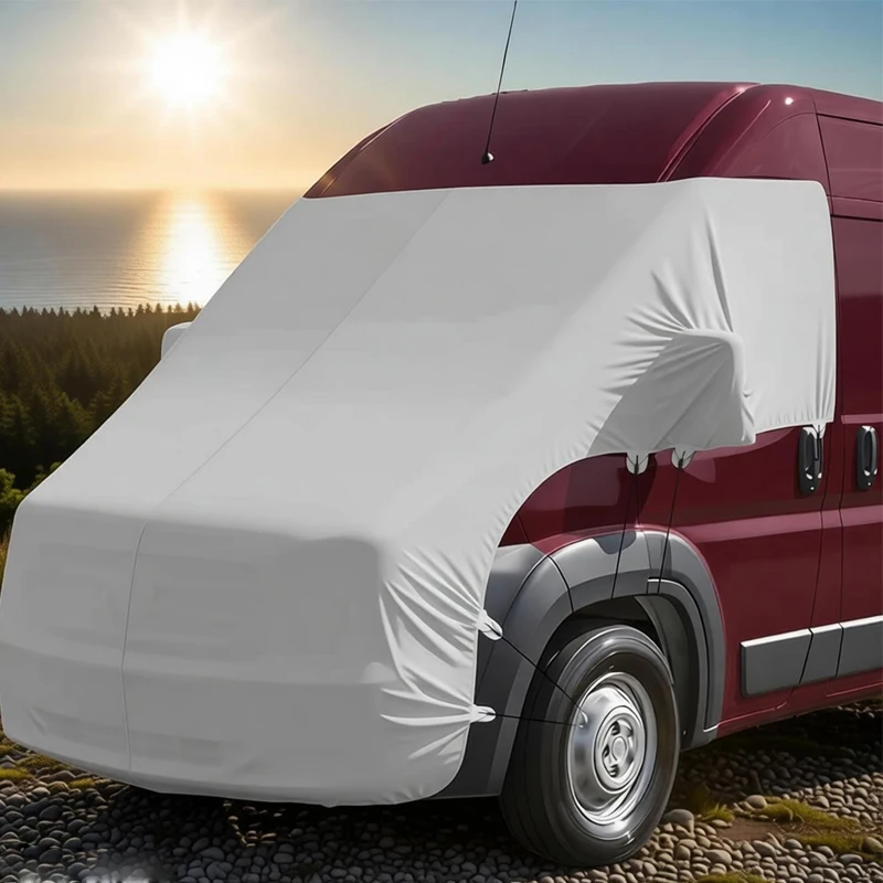 Windscreen Engine Hood Full Cover For Fiat Ducato Peugeot Boxer Citroen Relay 2006+ Ram Promaster RV Caravan Motorhome Protector