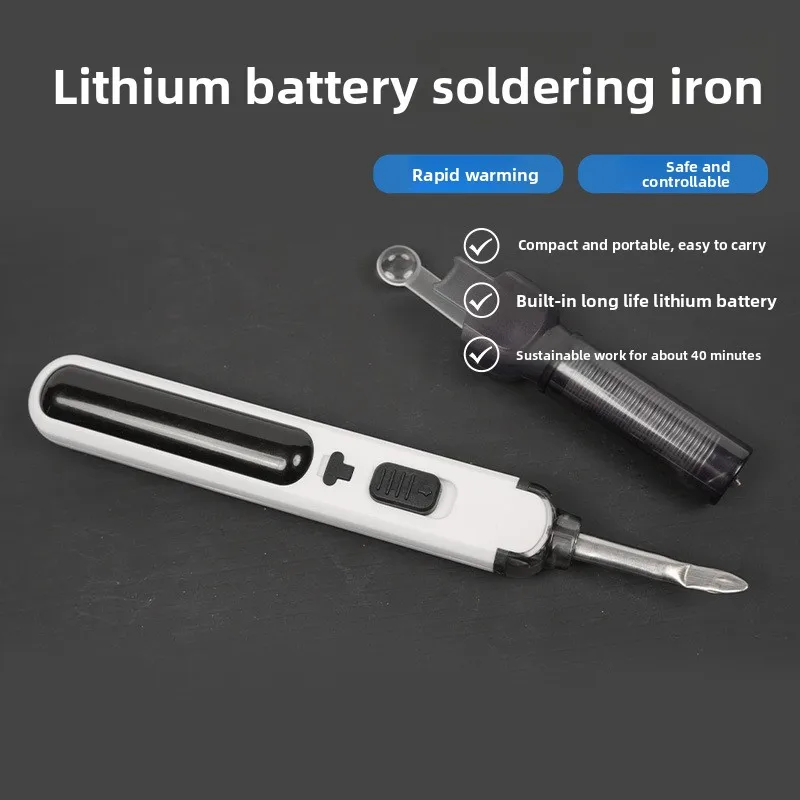

Портативный литиевый паяльник с USB-зарядкой от повербанка, набор для ремонта, инструмент для горячей пайки