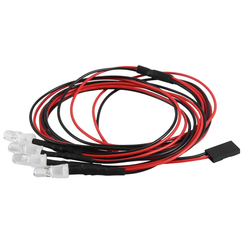 DELAM-4 Leds RC LED Light Kit For 1/10 RC Car Truck Crawler RC Model Drift Car Headlight Taillight , 5Mm