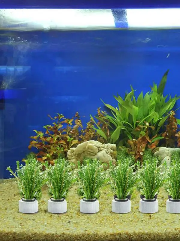 20/10pcs/set Aquatic Plants Fixed Ring Set Anti-Floating Water Plant Anchor Weights Pot Aquarium Decoration Fish Tank Landscape