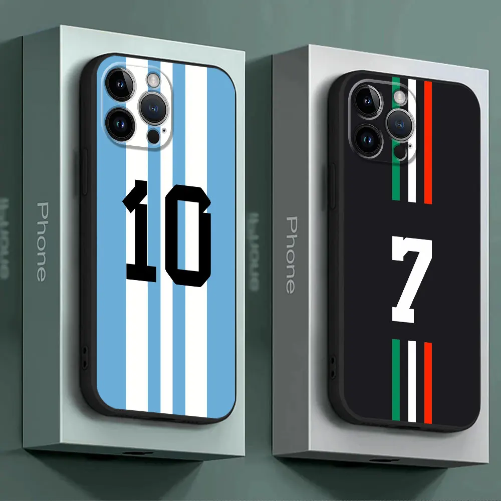 Football star digital art Case for Google Pixel 6a 7a 8 Pro 7 Pro 6 Pro Black Soft Cover Funda Matte