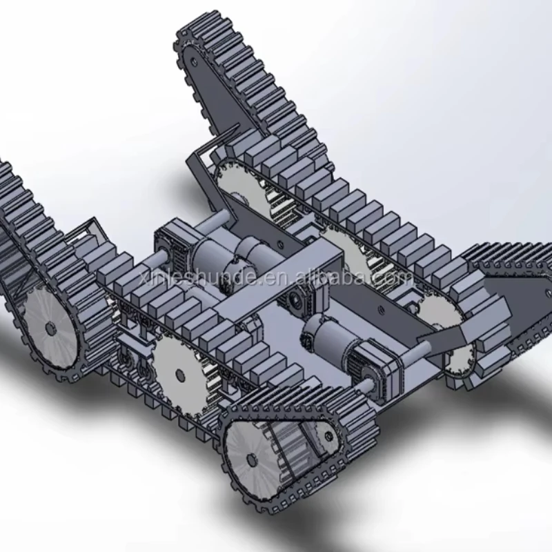 

Small Robotic Snowblower Rubber Track with Pulley