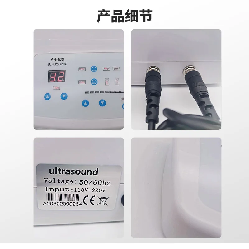 Cross-border Hot-selling Double-head Ultrasonic Introducer The Same Export Facial Firming Skin Rejuvenation Beauty Instrument