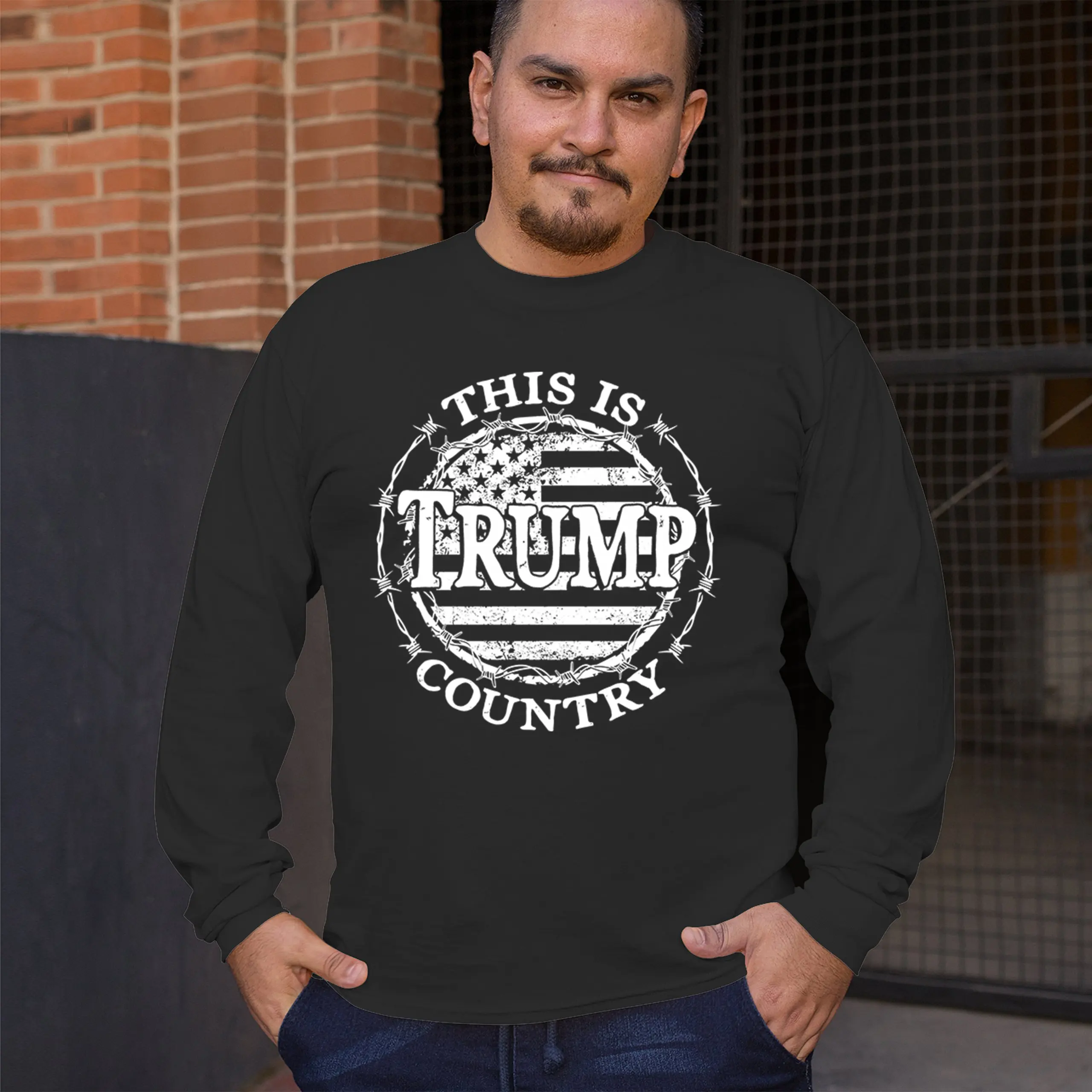 This is Trump Country Long Sleeve T-shirt MAGA Take America Back President 2024