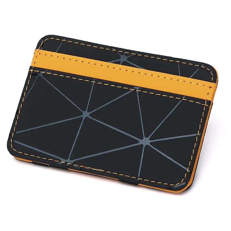 

New Small Men's Magic Wallet Bank Credit Card Holder Cash Clip For Women Slim ID Purse 7 Colors