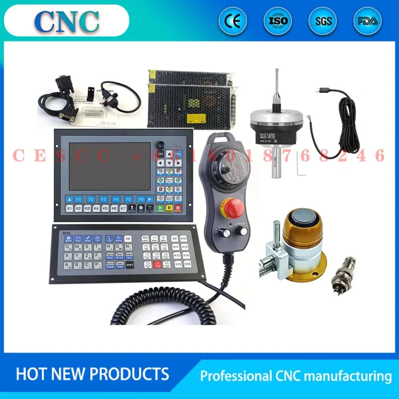 5-axis offline CNC controller DDCS-EXPERT engraving machine control system ATC tool library handwheel guide rail 3D edge finder