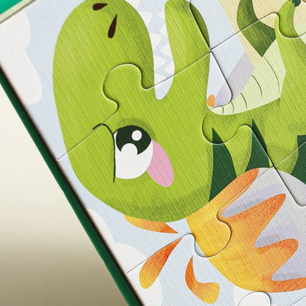 

Handmade Magnetic Quiet Book Paper Cartoon Dinosaur Sticker Book Repeated Pasting Hand Ledger DIY Busy Book Children