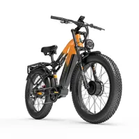 Lankeleisi MG800 MAX 26 Inch Dual Motor Electric Snow Bike 48V Lithium Battery 2000W Front and Rear Motor Dual Suspension