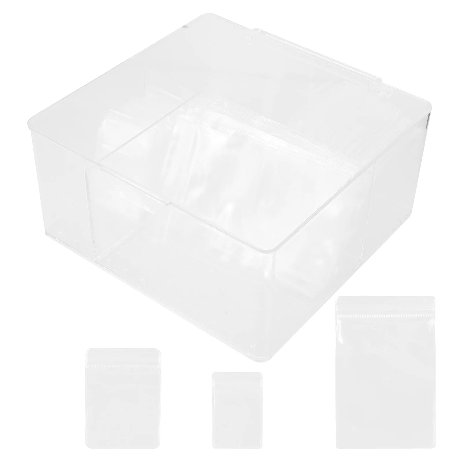 

Jewelry Storage Box Travel ganizer Dust proof Transparent Acrylic Craft Container Keepsake Earring Necklace Ring Holder Plastic
