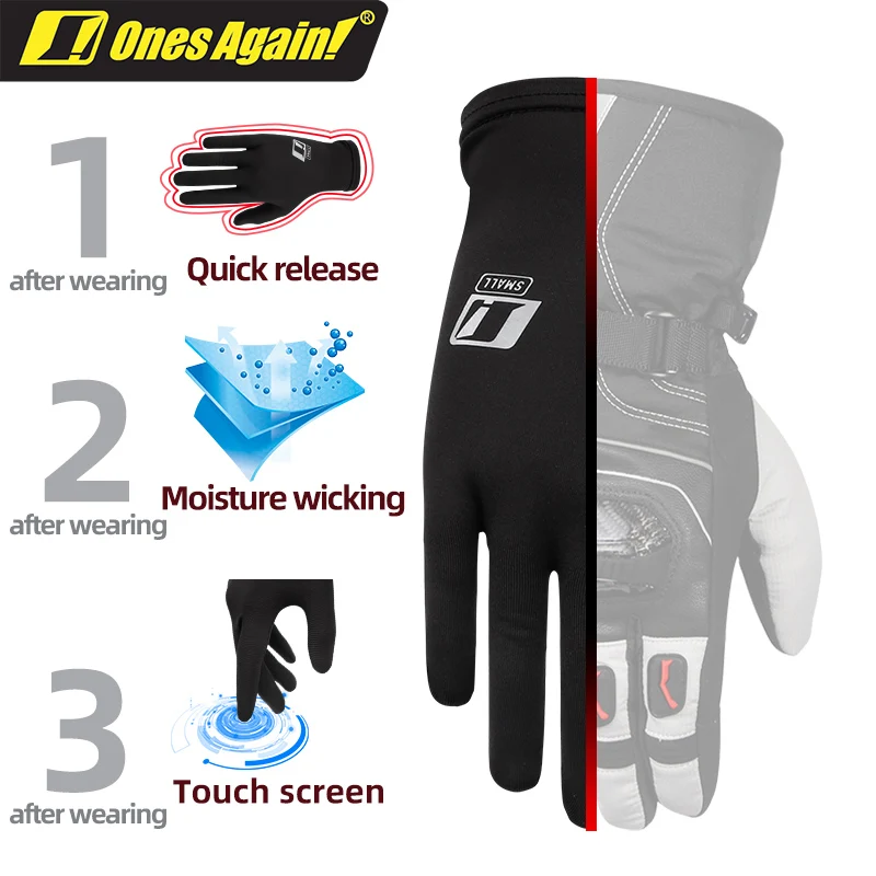 Creative Motorcycle Inner Gloves Summer Ice Silk Lined Women Driving Light Speed Take Off Thin Tight Winter Inner Lining Gloves