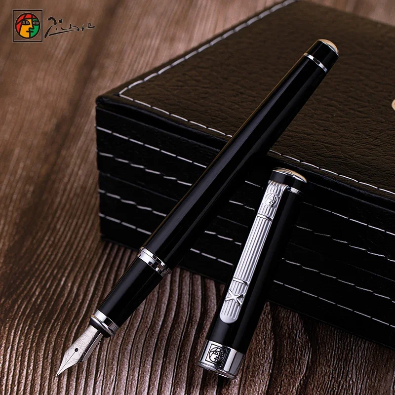 PIMIO 902 Metal Fountain Pen Gentleman Collection 0.5mm Ink Writing Gift Pen Stationery Office School Supplies pk JINHAO