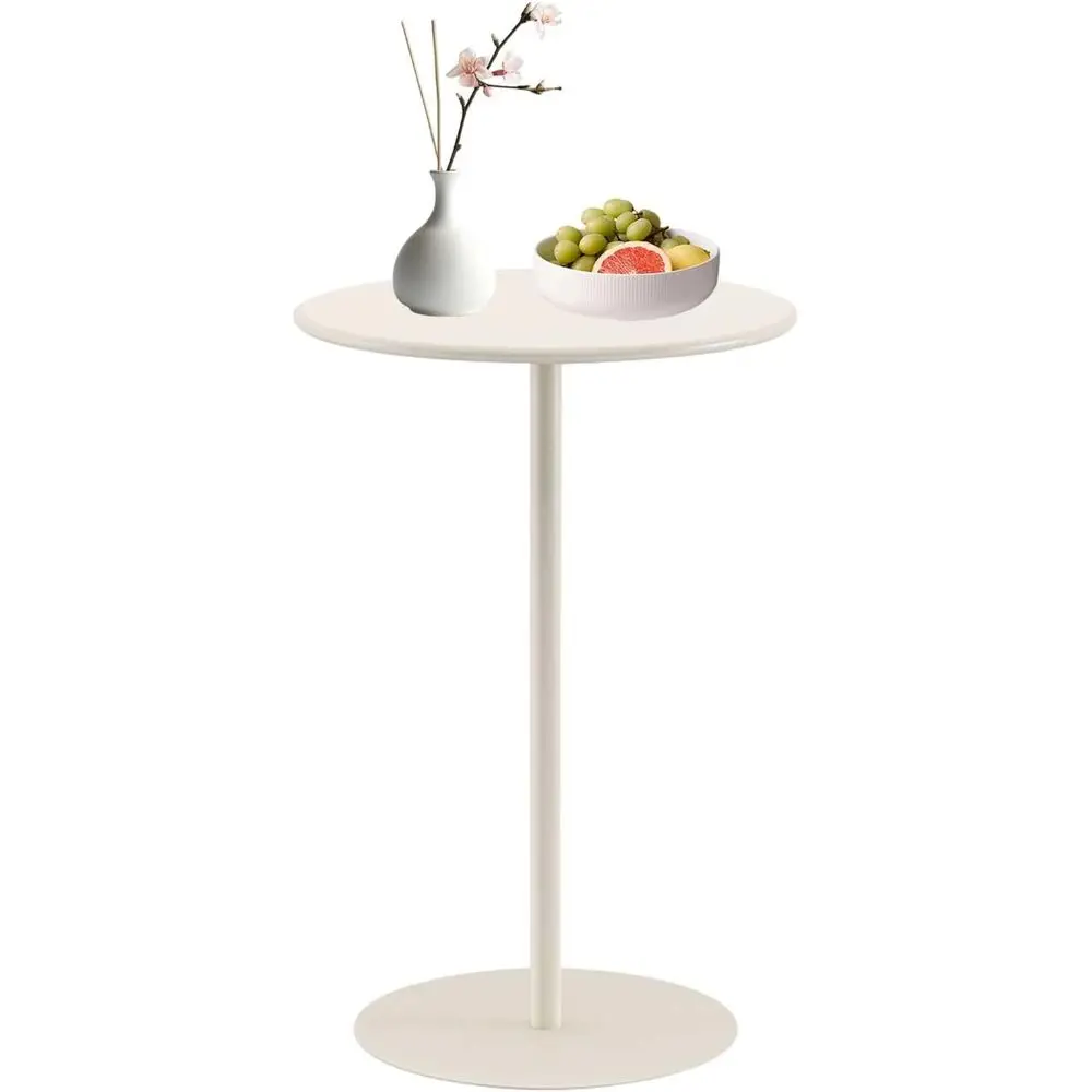 

Round Bar Table or Indoor Outdoor, ern High Top Counter Bistro Pub Table with Sturdy Metal Base, Circular Cocktail Table or Cae,