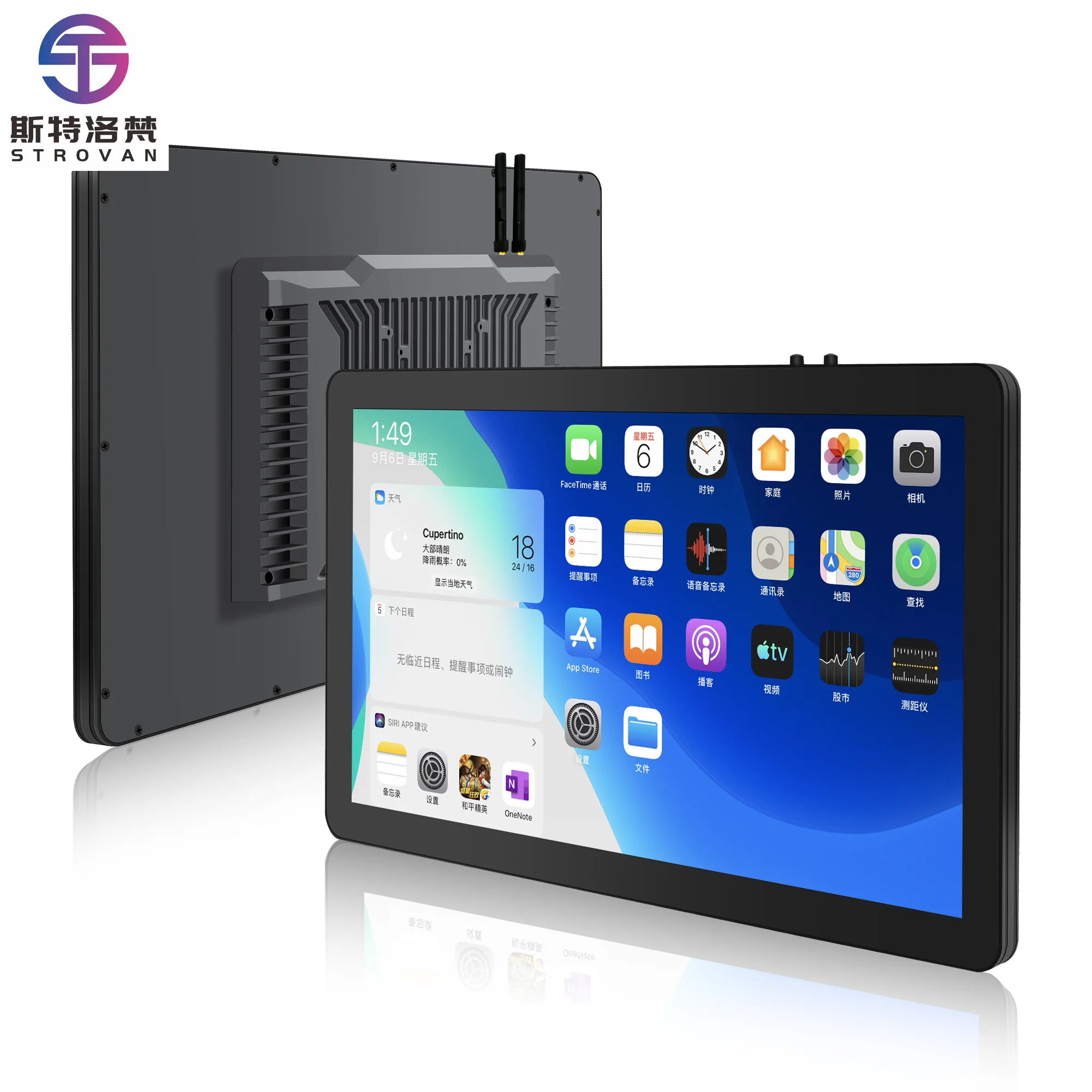 10.4 Inch All-in-One Industrial Panel PC Wall Mount  Capacitive Touch Embedded Screen 4GB RAM Stock Industrial Computer