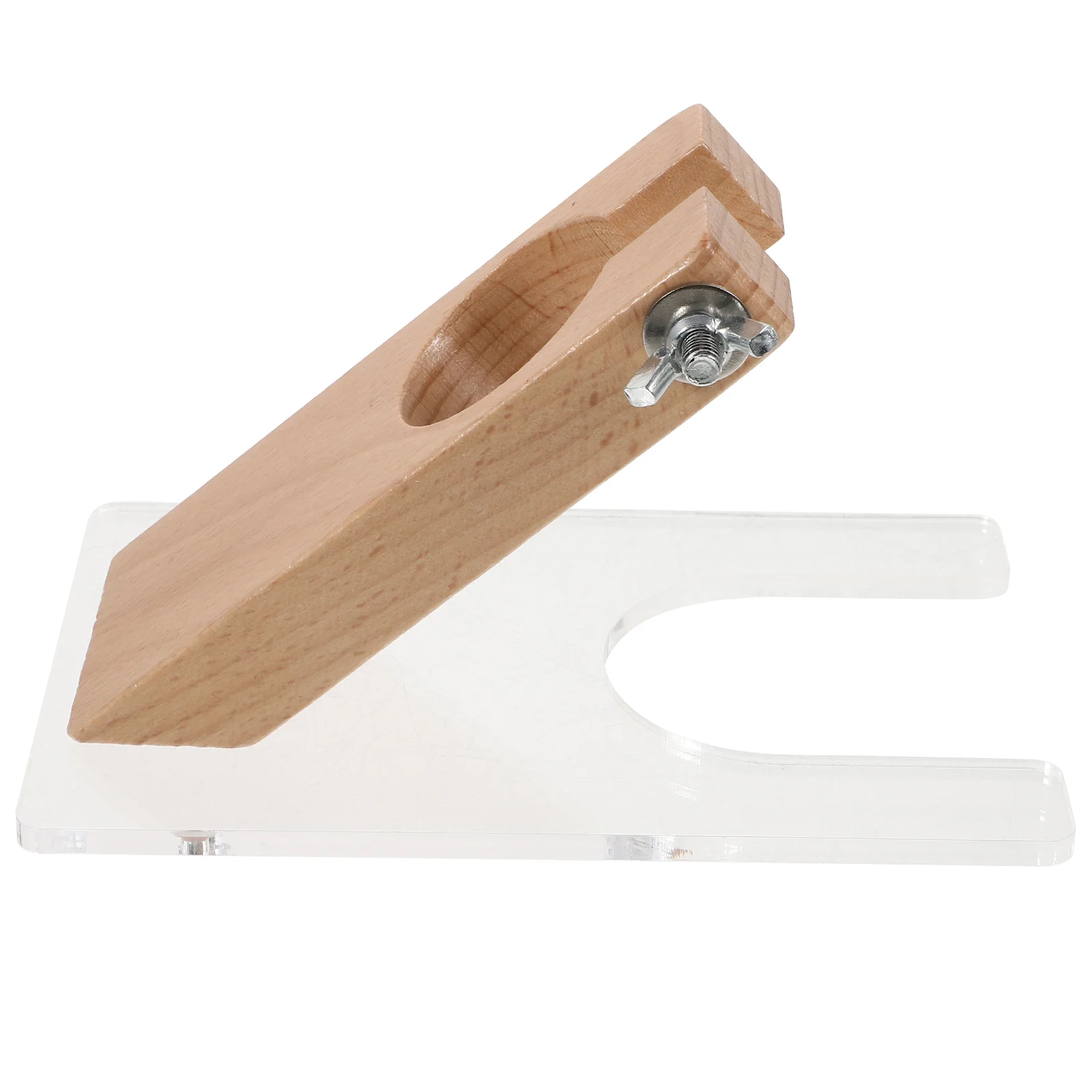 Carpet Trimmer Stand High Power Wooden Holder Base Tufting Carver Rug Making Kits Practical Shearing Guide Trimmer