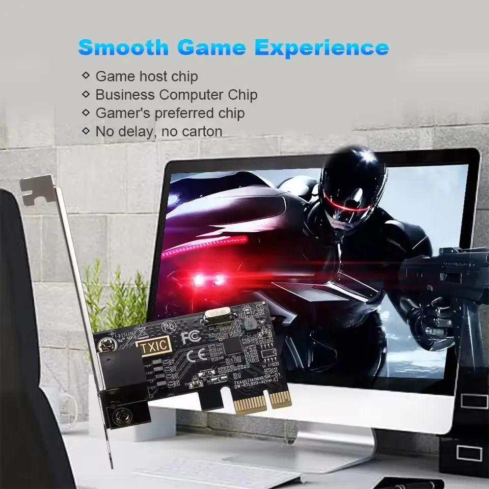 Tarjeta de red PCI-E a RJ45 de 1000Mbps, Chip RTL8111E/F, convertidor PCI Express Gigabit Ethernet, adaptador de 10/100/1000Mbps de 1Gbps para PC