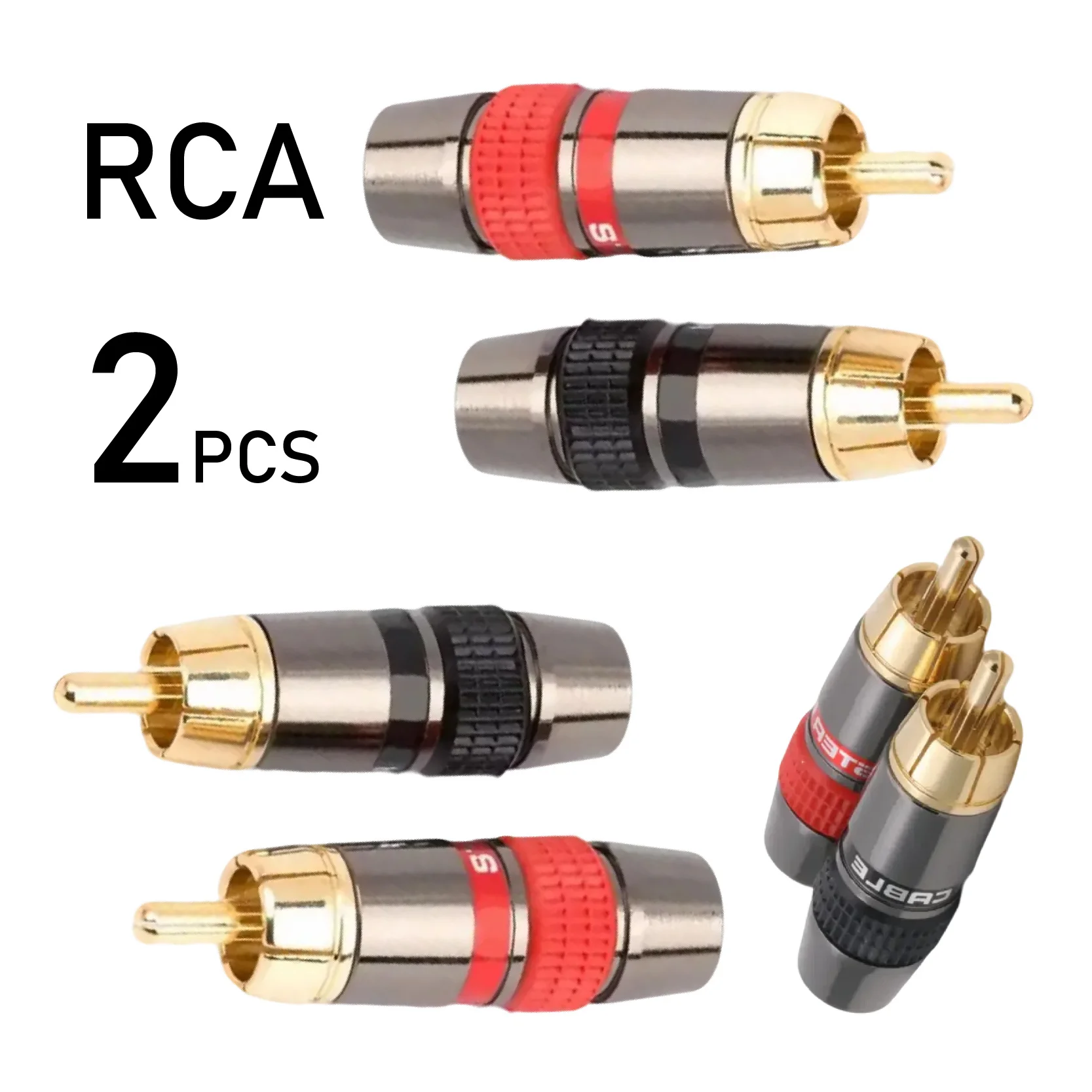 

2 шт. RCA штекер позолоченный разъем для пайки лотоса для звуковых систем видеокамеры и провод динамика