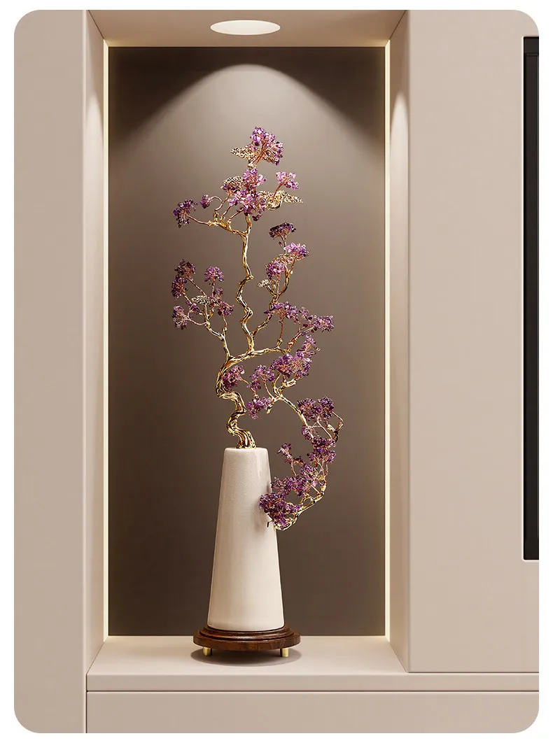 Ceramic vase ornament high-end lucky living room housewarming gift