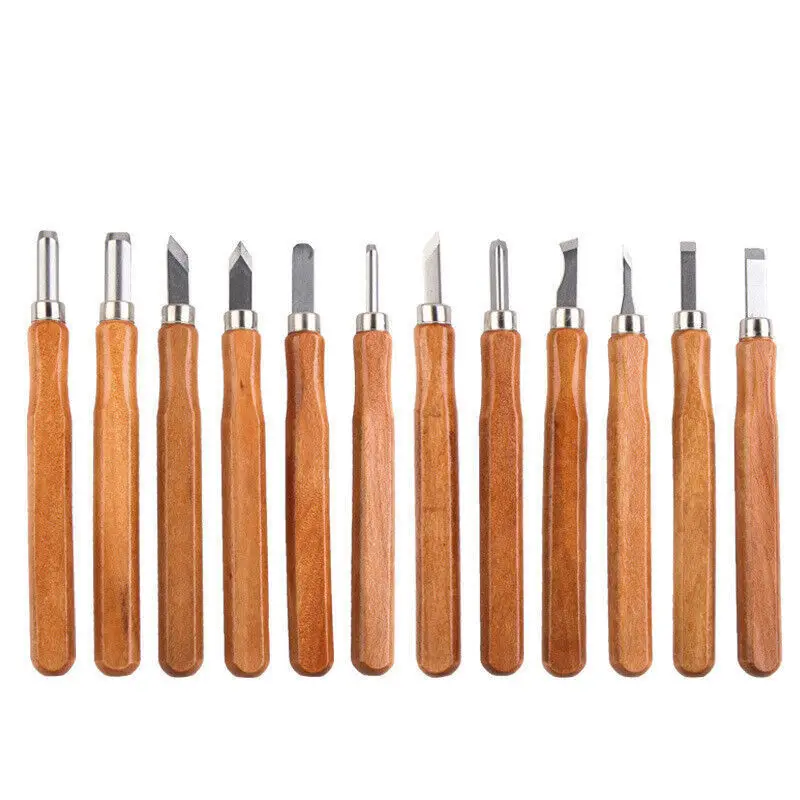 Carving Knives 12 Pieces For Professionals Children Beginners, Art Carving Knife Set with Engraving