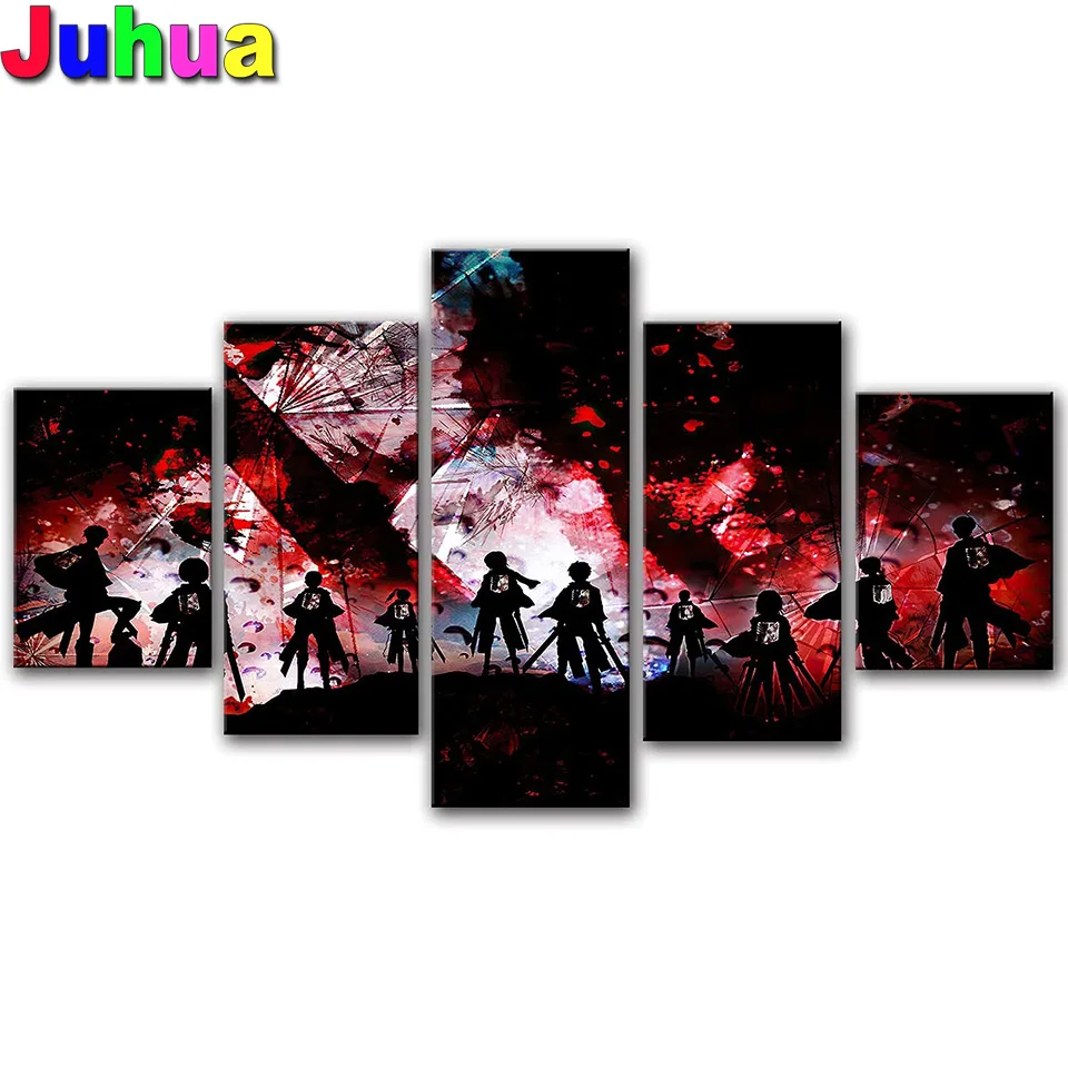 

Demon Slayer Boys diamond painting full square Mosaic Diamond 5 Piece 5d diy diamond embroidery 3d Japanese Cartoon pictures