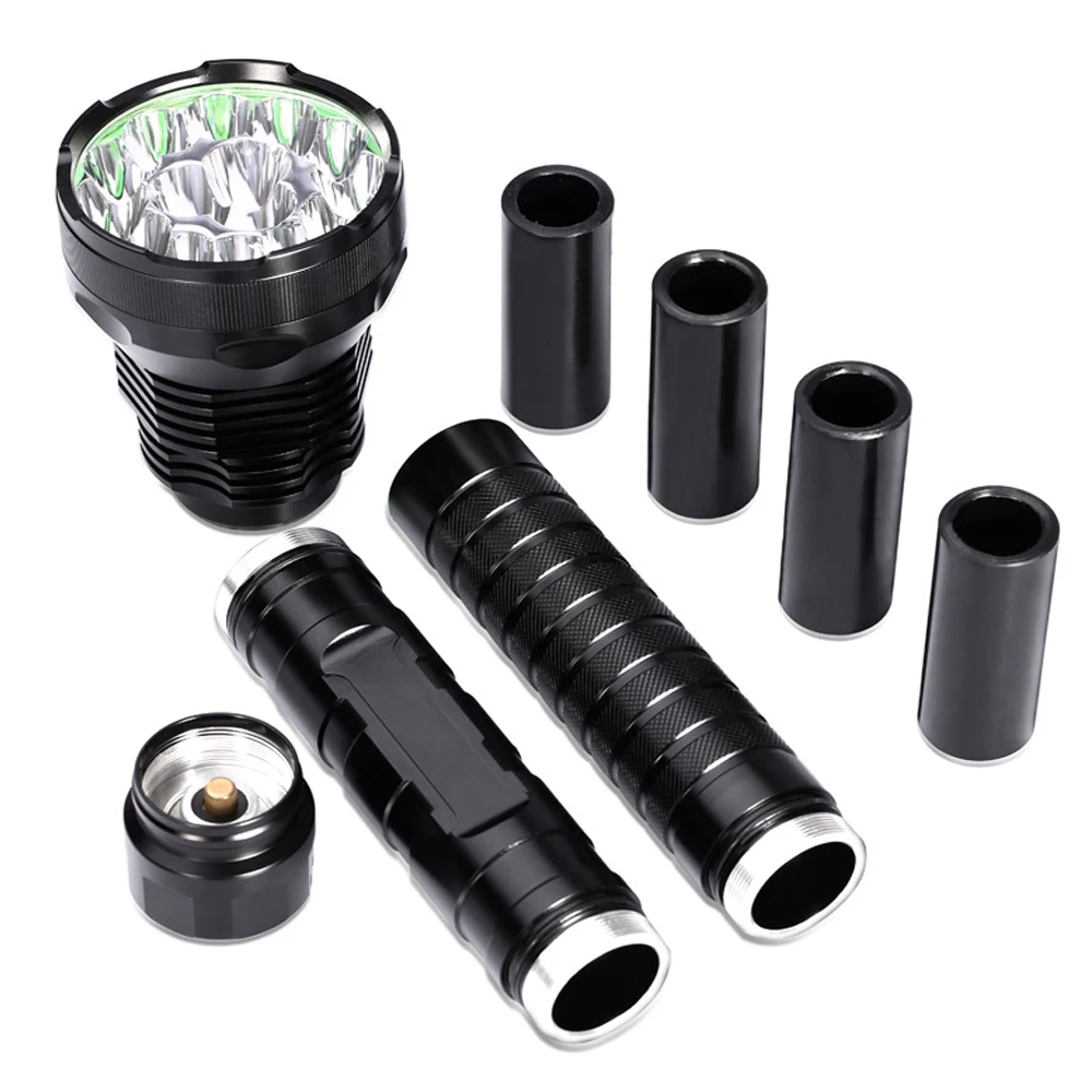 30000LM 21*T6 Tactical Lights Powerful Led Flashlight Portable Lanterns LED Flashlights Hunting Lamp +26650 Battery +Charger
