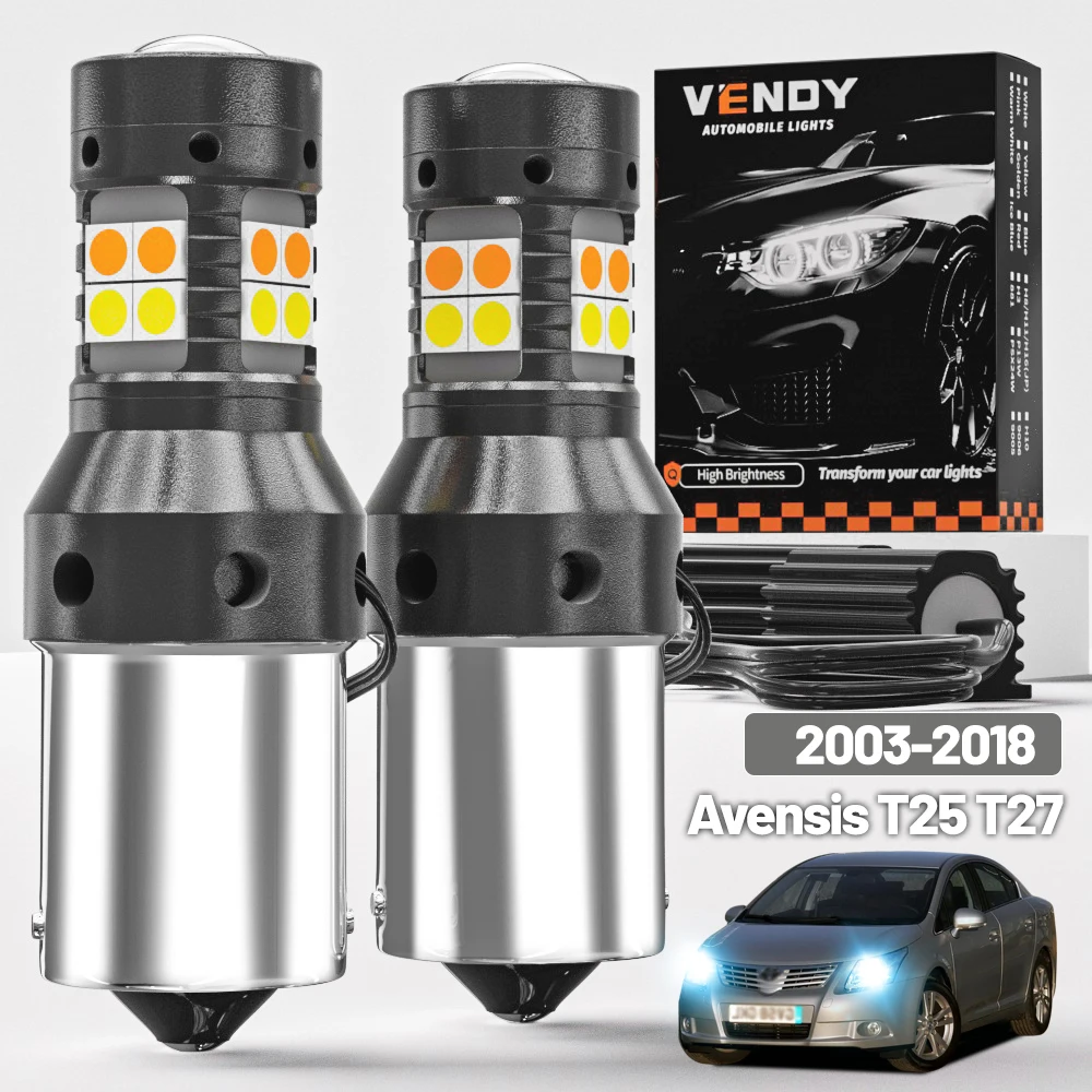 2 stücke Für Toyota Avensis T25 T27 2003-2018 Dual Modus LED Blinker + Tagfahrlicht DRL 2008 2009 2010 Canbus Zubehör