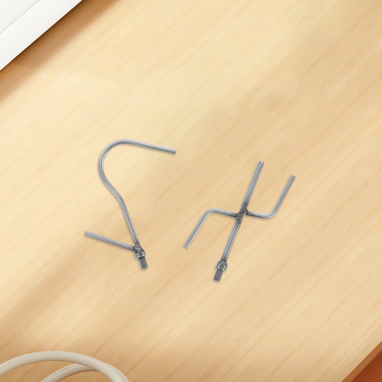 

2Pcs Closet Extender Hook Replacement Accessories for Home Office Store Clothes Rod Telescopic Pole Hook