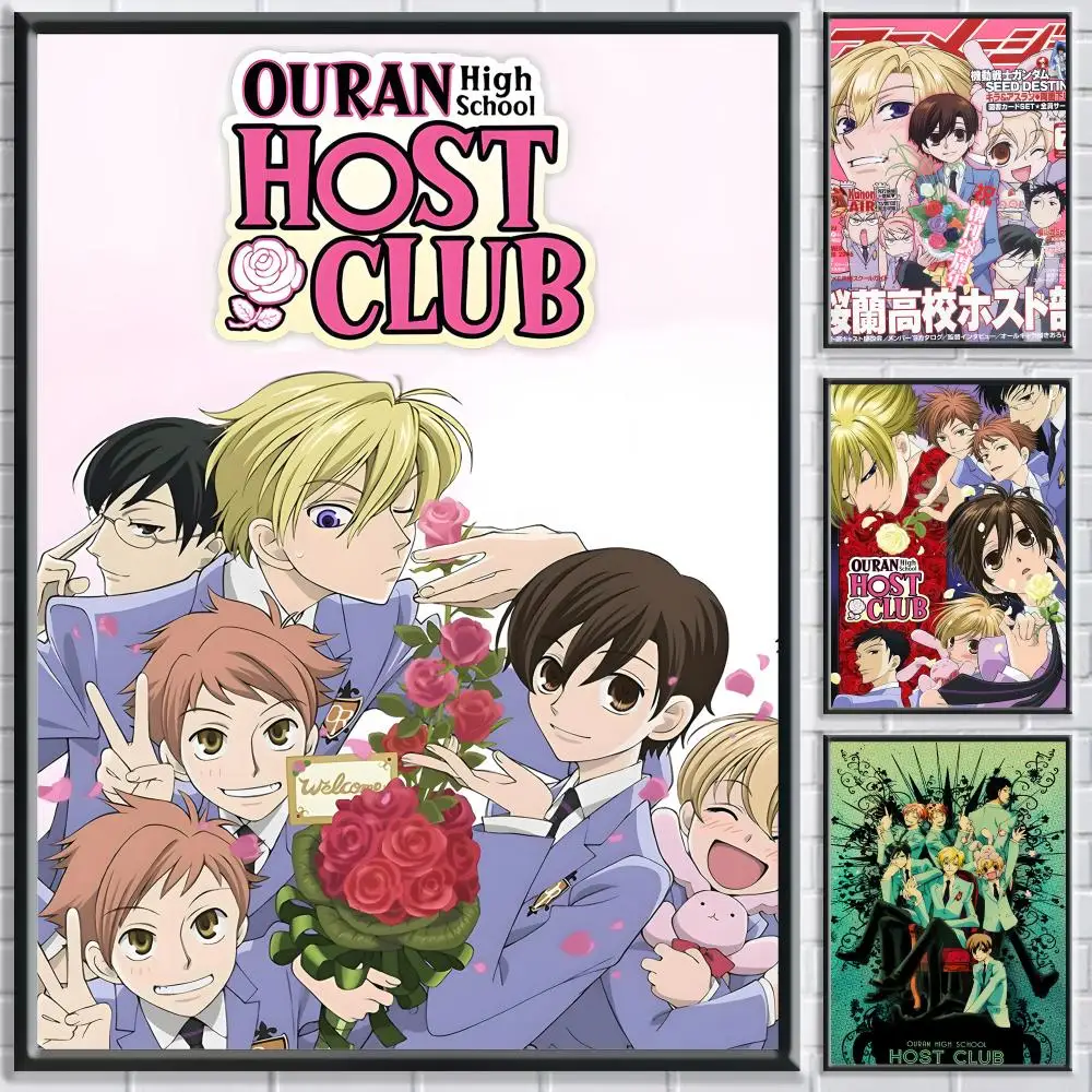 Anime Ouran High School Host Club Poster Bedroom living room study & beyond self adhesive decor + perfect gift