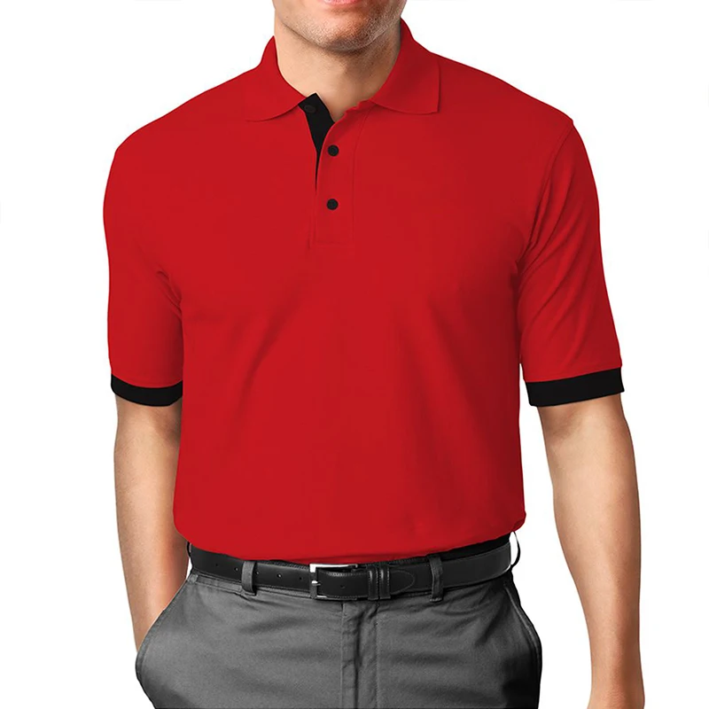 Spring Summer Men Trending Fashion Short Sleeve Business Casual Polo Shirt .